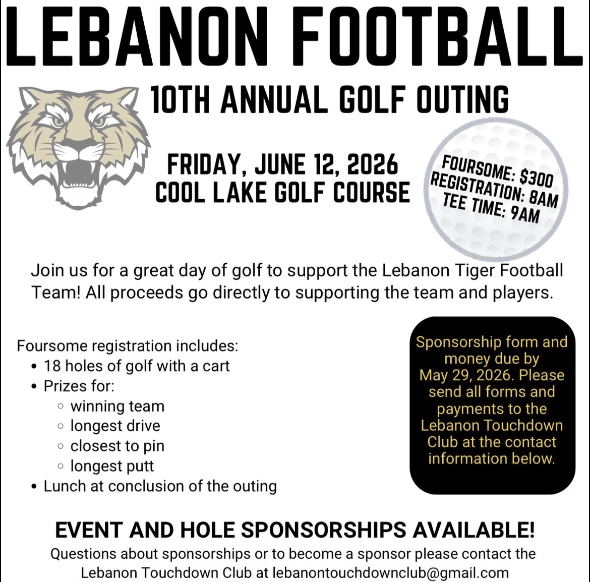 Lebanon Football Golf Outing