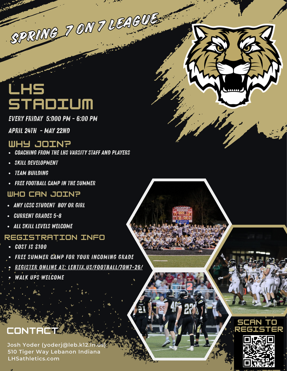 Football Spring 7 on 7 | Grades 5th-8th