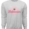 Pink Lebanon Heather Grey Crewneck